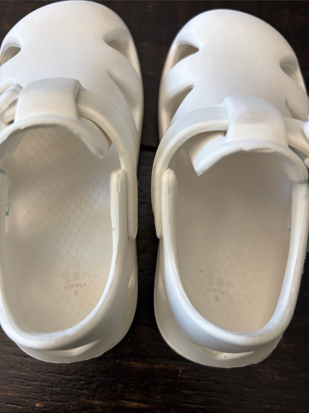 Ten Little Kids' Cream Water-Friendly Sandals - Picture 5 of 11